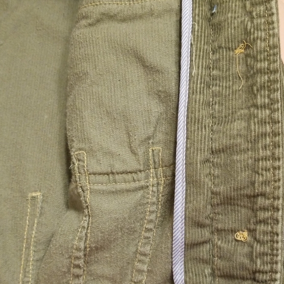 Tulle olive green corduroy light jacket - Picture 5 of 6